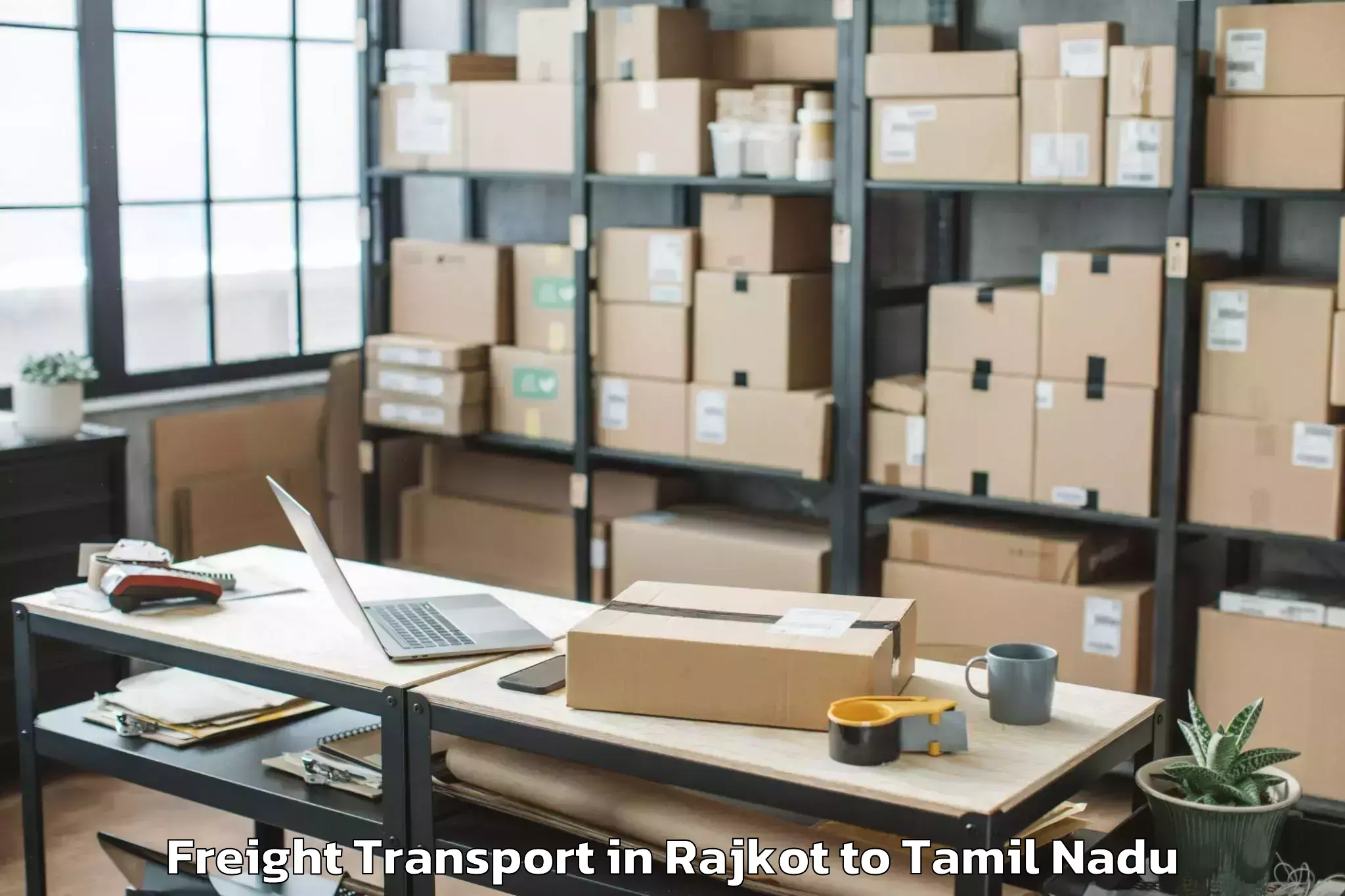 Hassle-Free Rajkot to Thiruporur Freight Transport